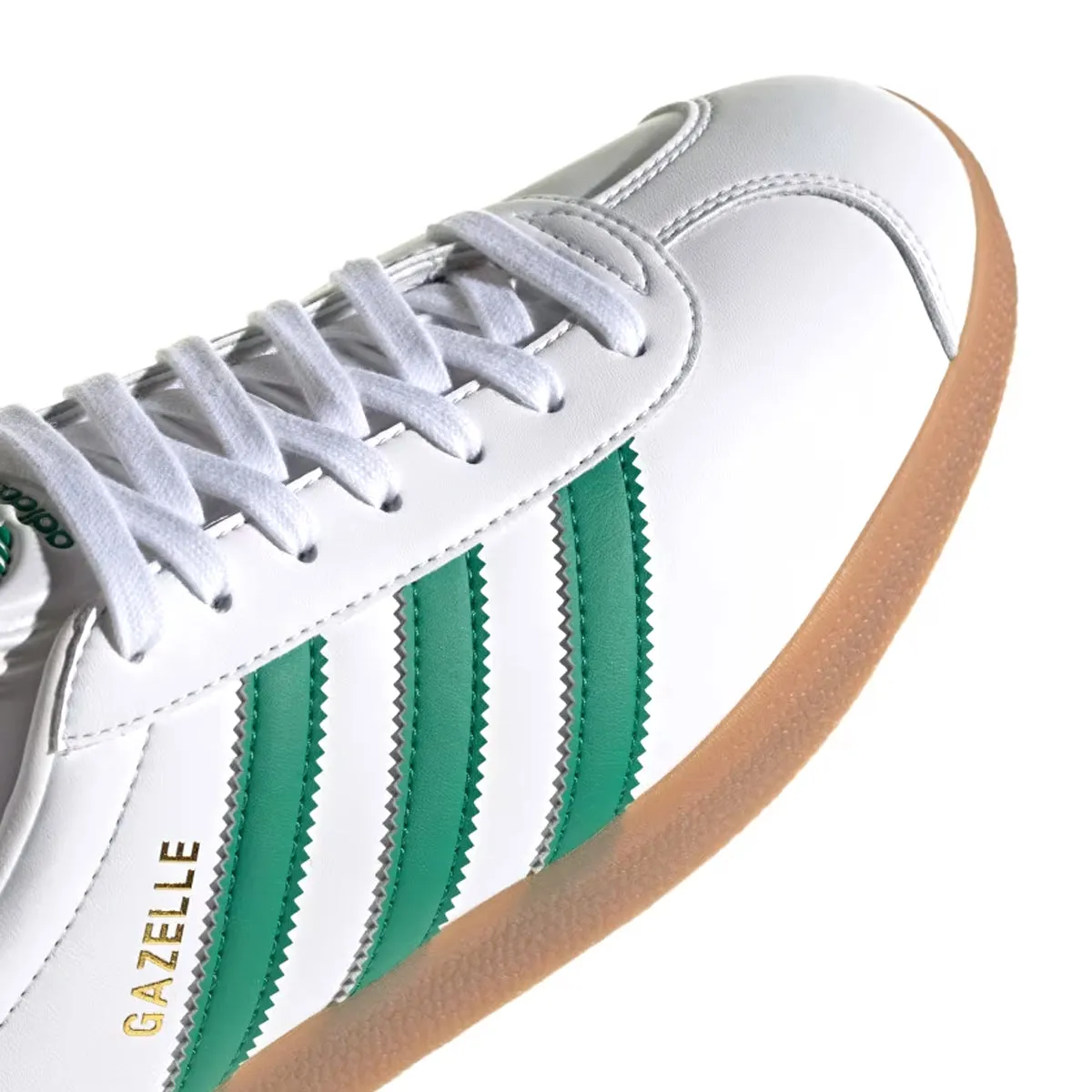 Gazelle 'Cloud White Bold Green' Adidas With Gucci Shoes