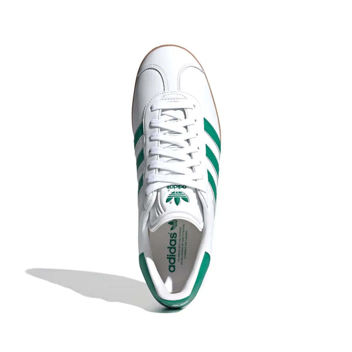 Gazelle 'Cloud White Bold Green' Adidas Running Stability Shoes