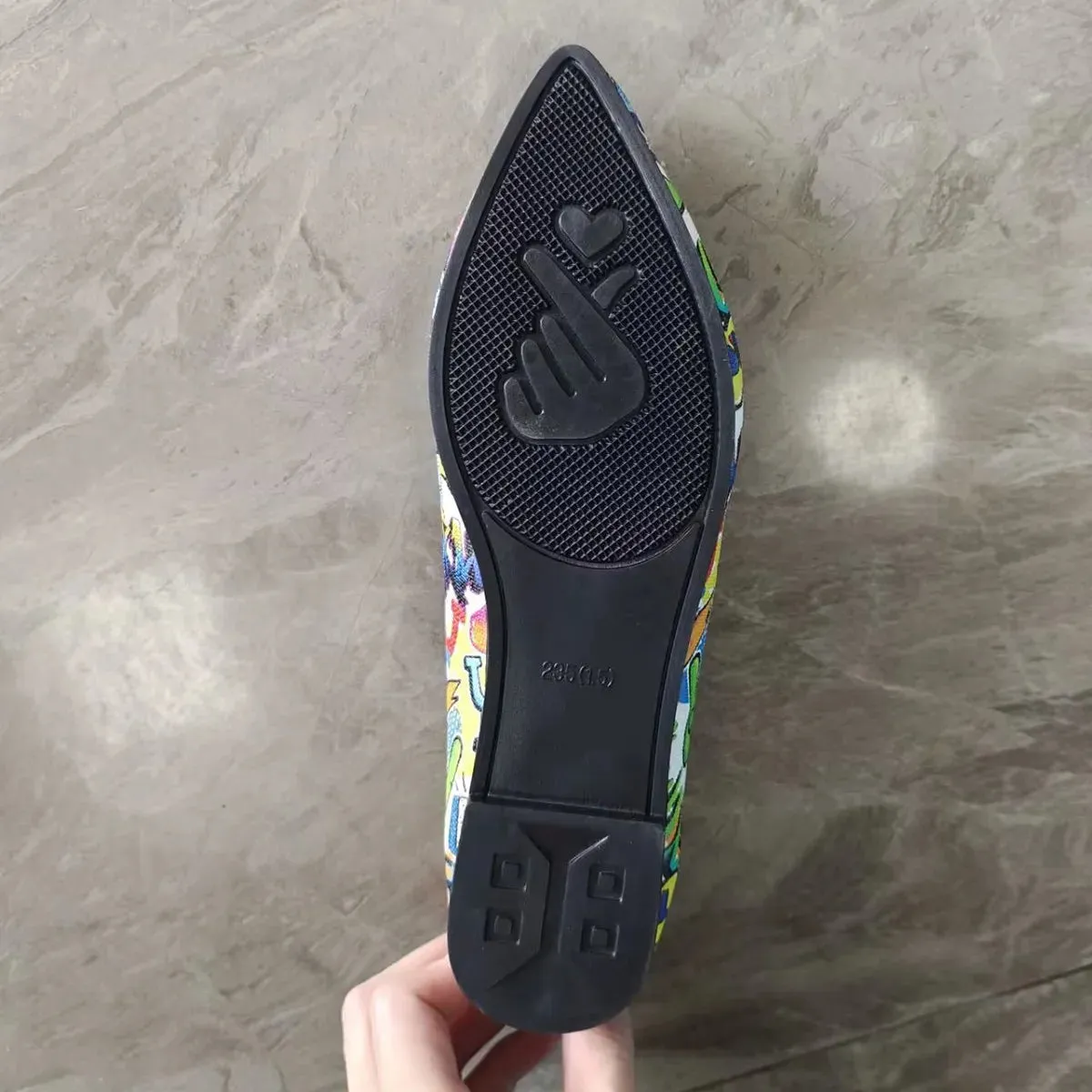 Gold Shoes Women Pointed Toe Shoes Flat Ballerina Comfortable Casual Women Shoes