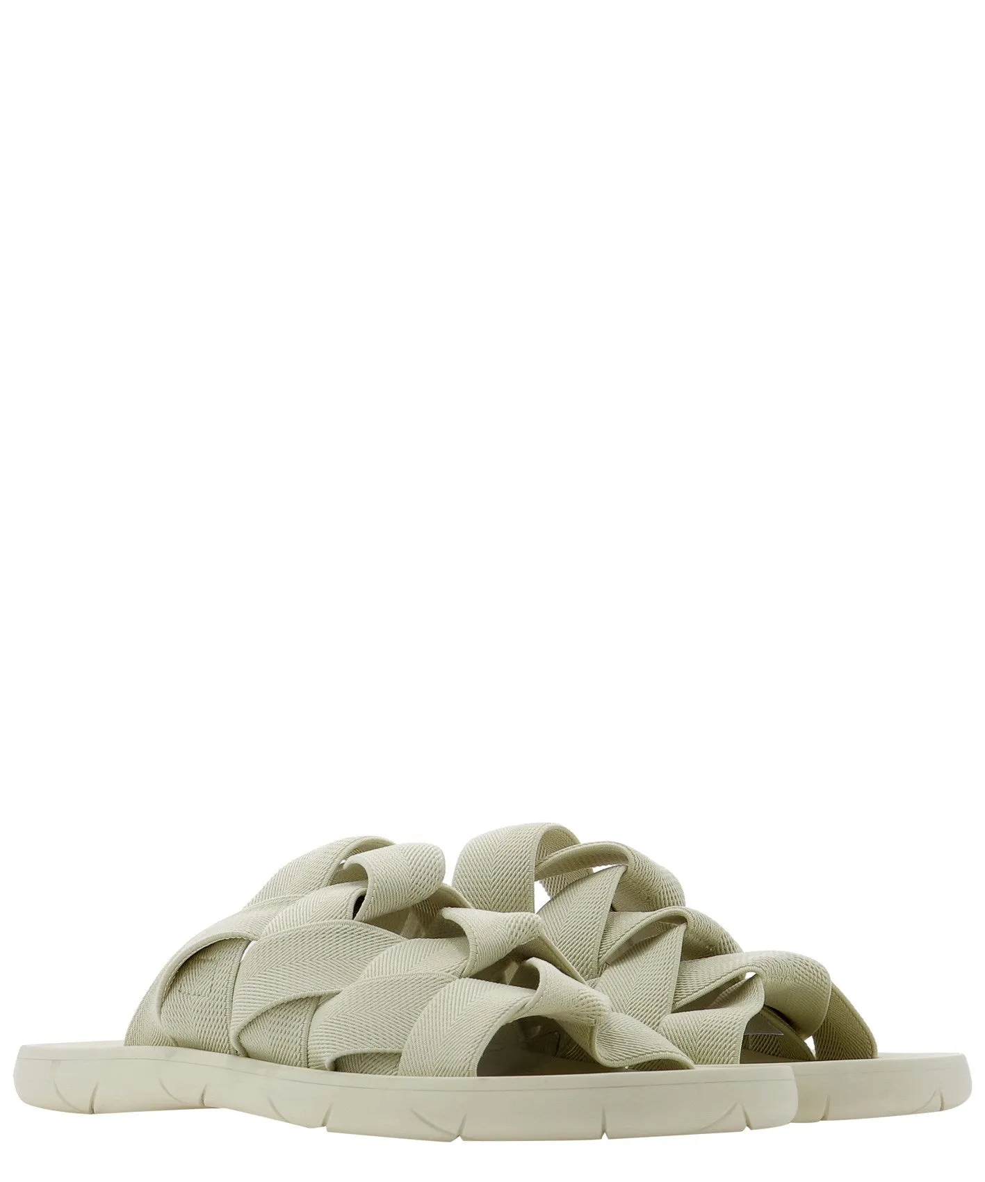 Bass Sandals Bottega Veneta Intrecciato Flat Sandals
