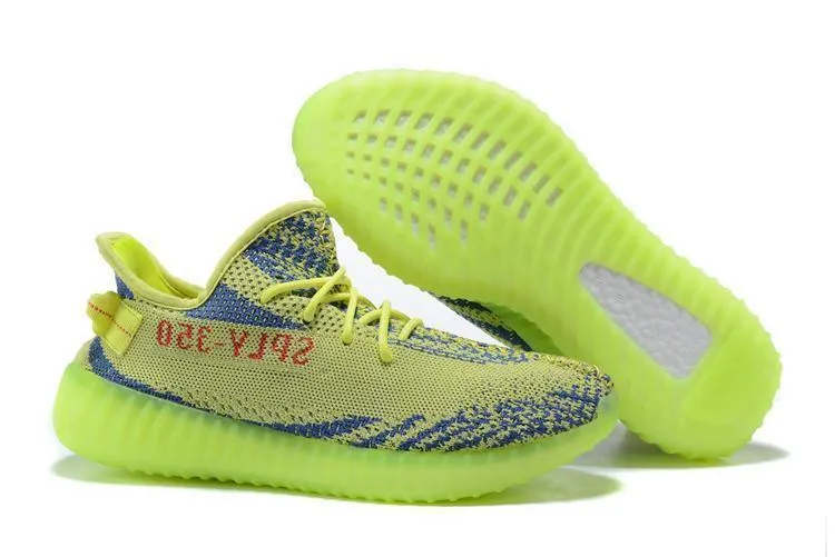 Adidas YEEZY BOOST 350 V2 'Semi Frozen Yellow' Shoes Men Women Sneaker Sale All Size US 7-11 Adidas Running Shoe Adizero