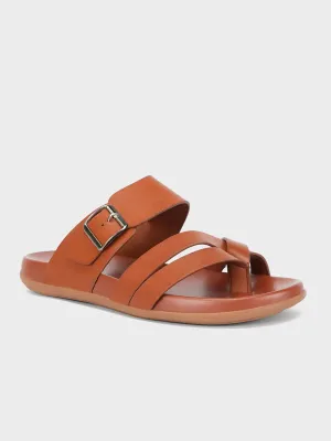 Mens "ARENDS" Casual Thong Buckled Slippers Aesthetic Slippers