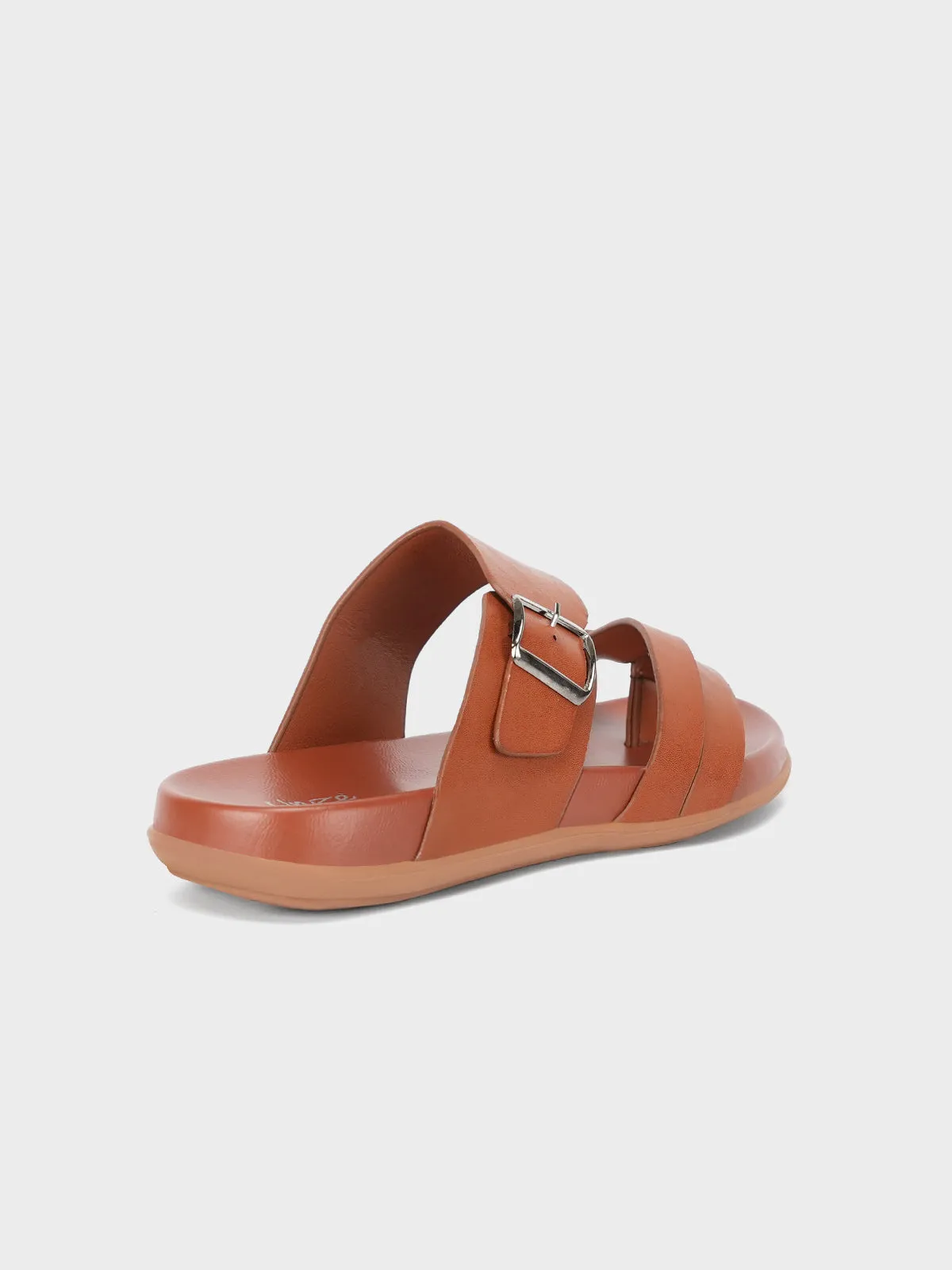 Mens "ARENDS" Casual Thong Buckled Slippers Barefoot Winter Slippers