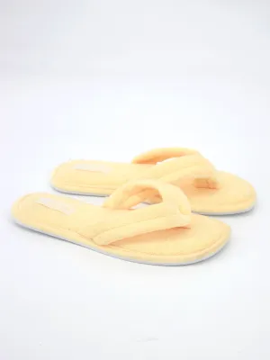Women's Textured Thong Slipper,Yellow Pjs With Slippers