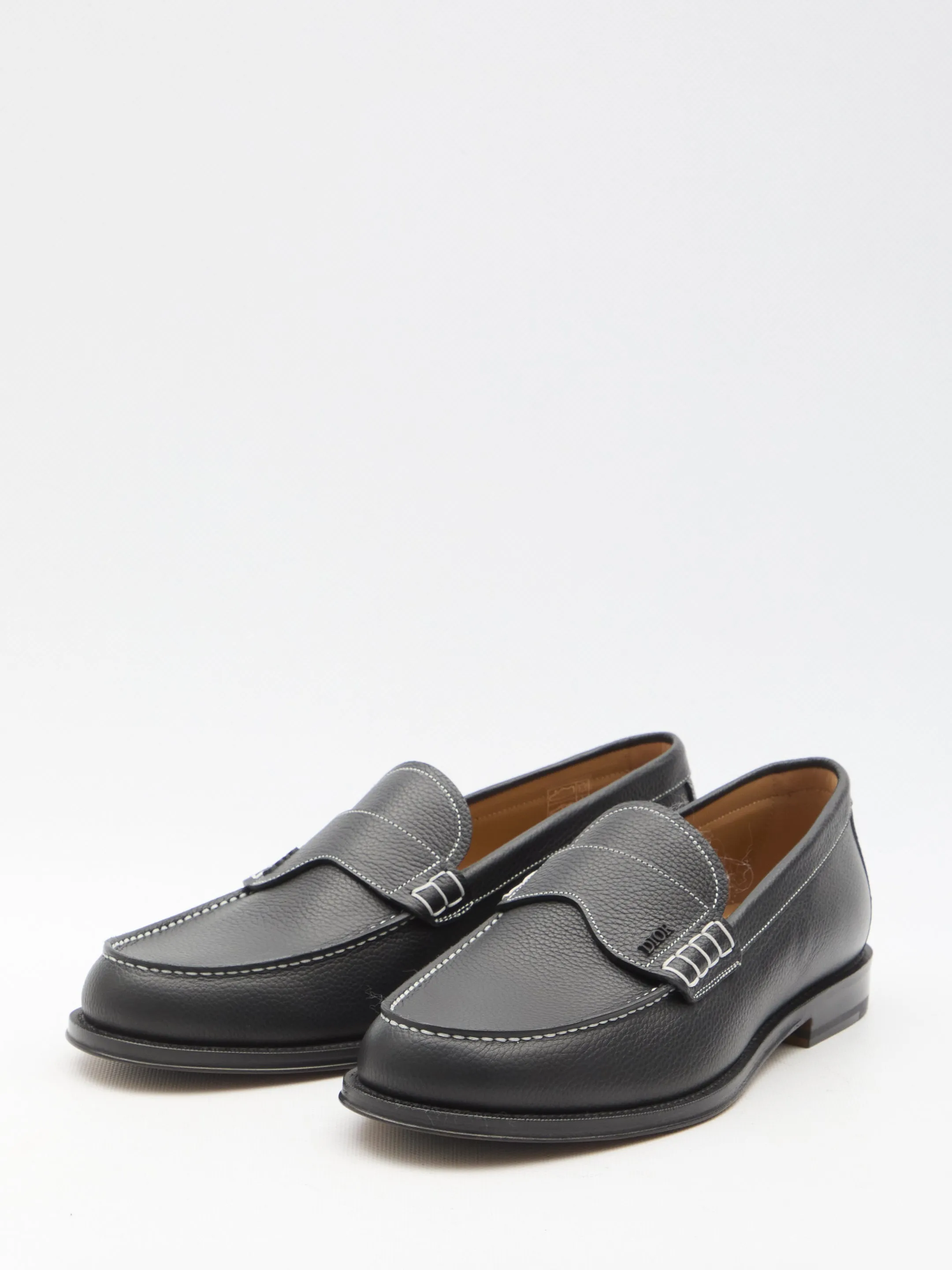 Toe Box Loafers Dior Homme Dior Granville Loafers