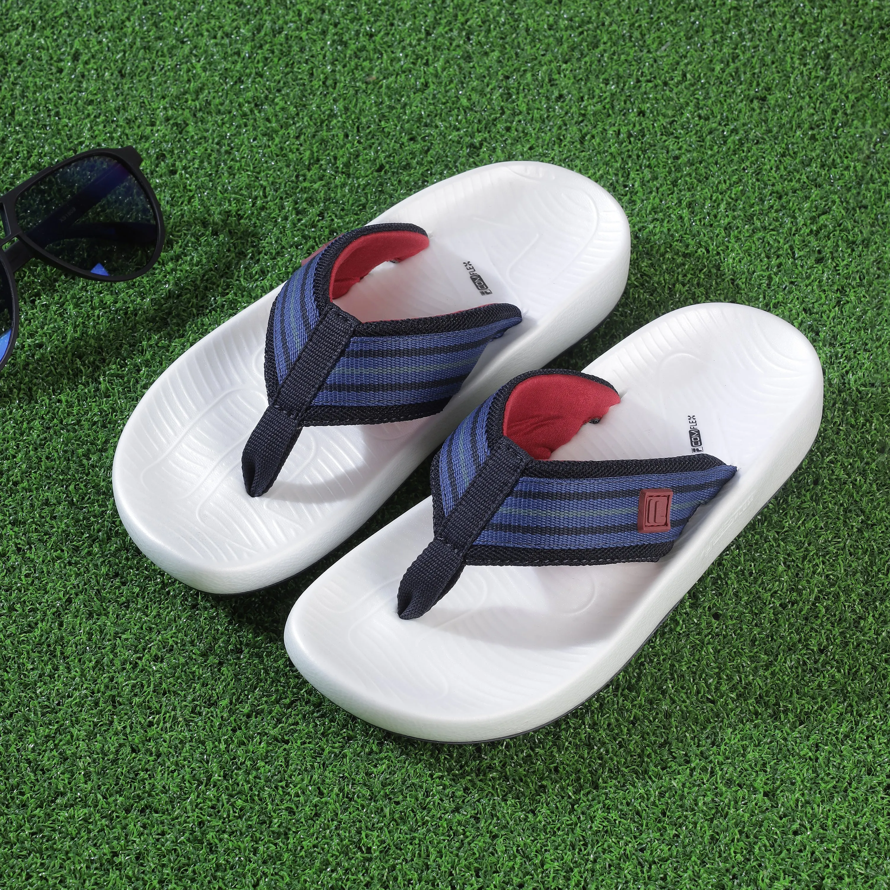 J Renee Sandals Fila Men Navy Ario Mel Thong