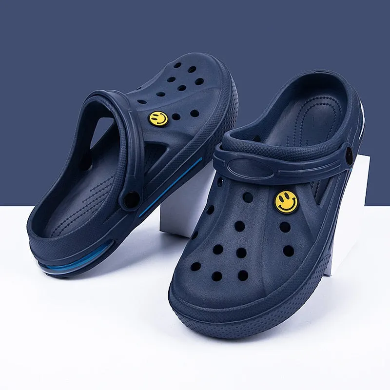 Custom Cat Slippers Summer Men Slippers Sandals Massage Clogs Outdoor Garden Shoes Men Pool Sandals Bathroom Slides Mules Beach Slippers Flip Flops