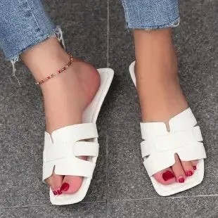 Summer Slippers Women Luxury Outdoor Beach Flip Flops Female Flat Sandals Woman Trend Design Slides Shoes Flip Flops Sheepskin