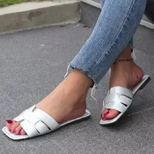 Homemade Flip Flops Summer Slippers Women Luxury Outdoor Beach Flip Flops Female Flat Sandals Woman Trend Design Slides Shoes