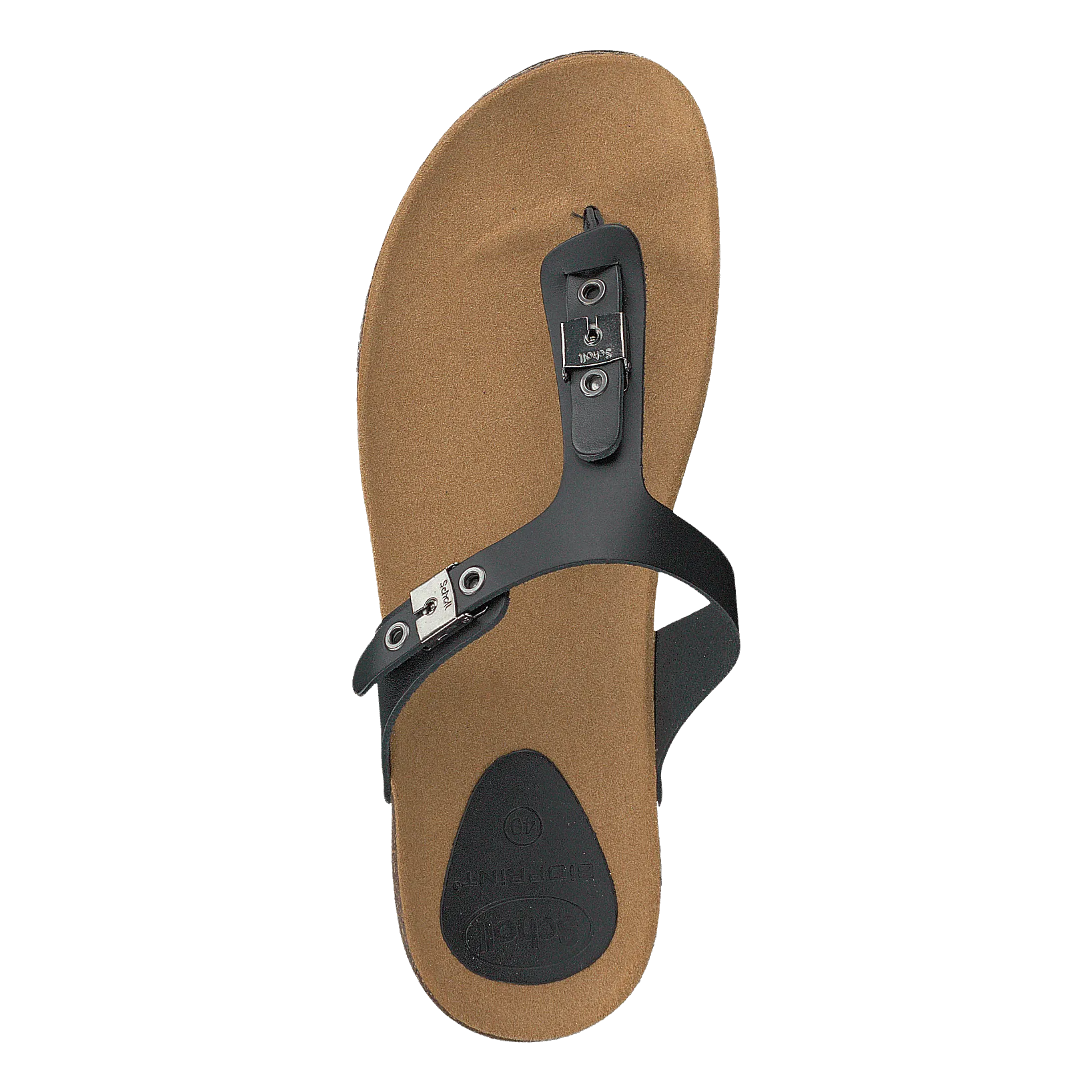 Bimini 2,0 Black Flip Flops With A Wedge Heel