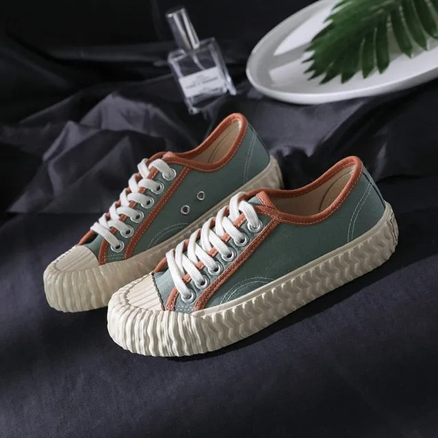 Burnished Oxfords XiuNingYan As Sapatilhas Das Mulheres Sapatos Casuais Mulher 2019 Moda Primavera Trepadeiras Sapatas de Lona Senhora Apartamentos Senhoras Sapatos Plataforma de Funcionamento