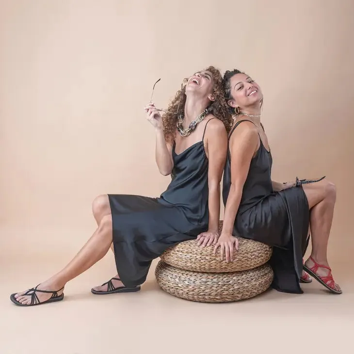 Plaka Black Seashell Flat Sandal Seychelles Loafers