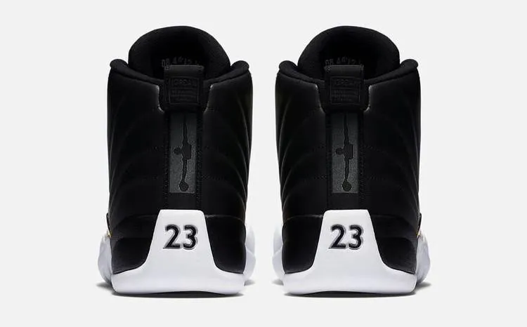 Nike Air Jordan 12 Retro 'Wings' Black White Gold Shoes Basketball Men Sale Size US 7 - 13 Asics Gel Peake 2 Cricket Shoes India