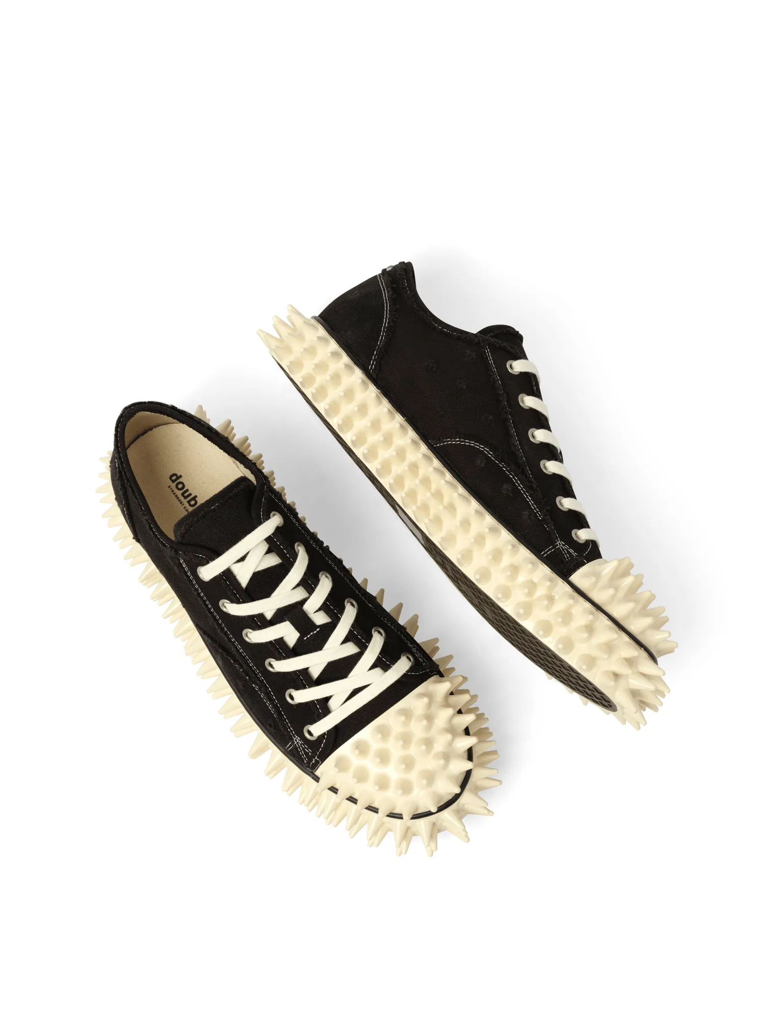 High Arch Sneakers Spiky Canvas Sneaker in Black