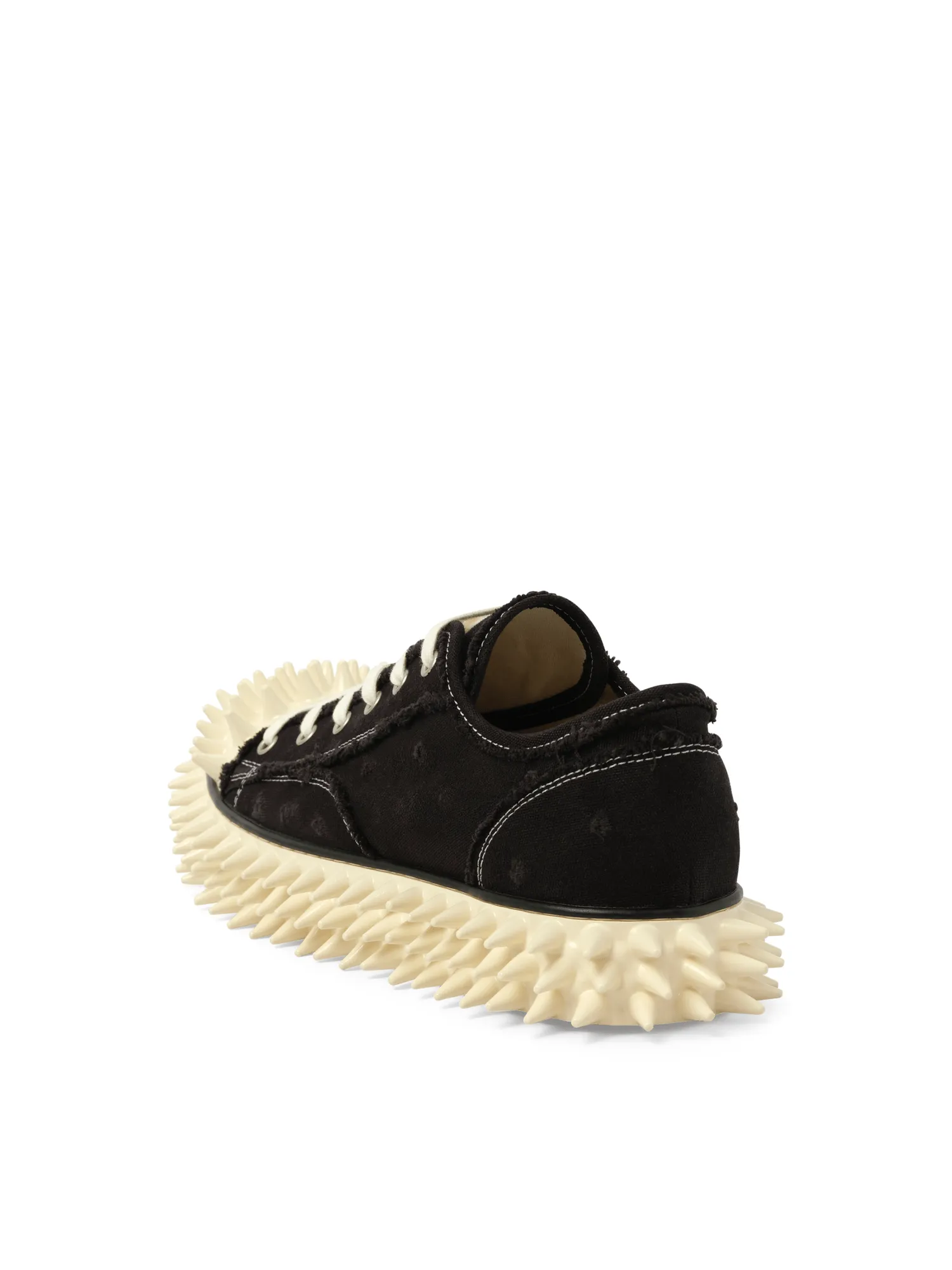 Good Sneakers For Diabetics Spiky Canvas Sneaker in Black
