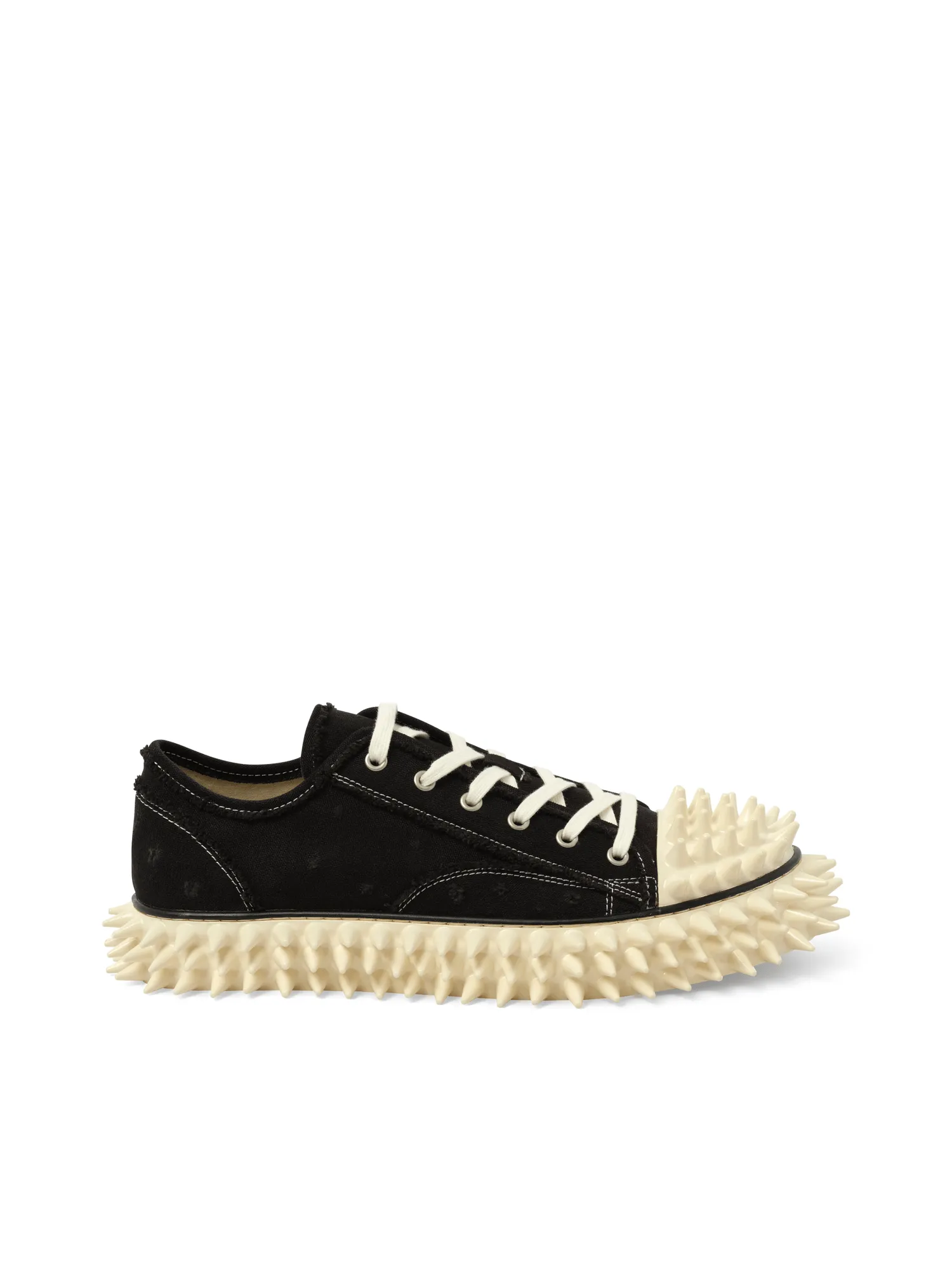 Spiky Canvas Sneaker in Black Sneakers For Business Casual