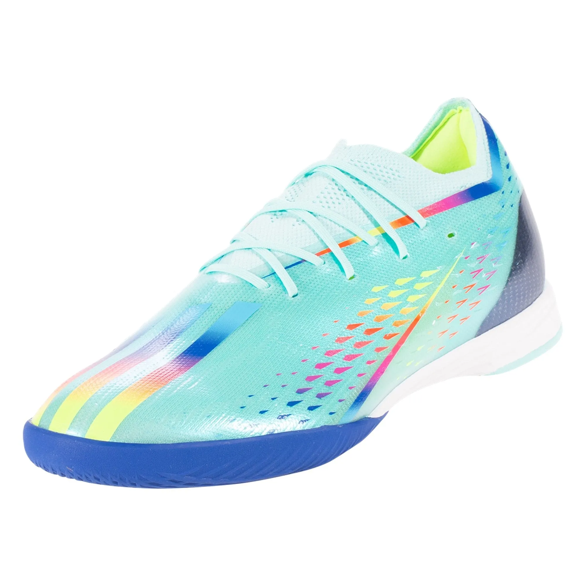 Don Adidas Basketball Shoes adidas X Speedportal.1 IN Indoor Soccer Shoe - Clear Aqua/Solar Red/Power Blue