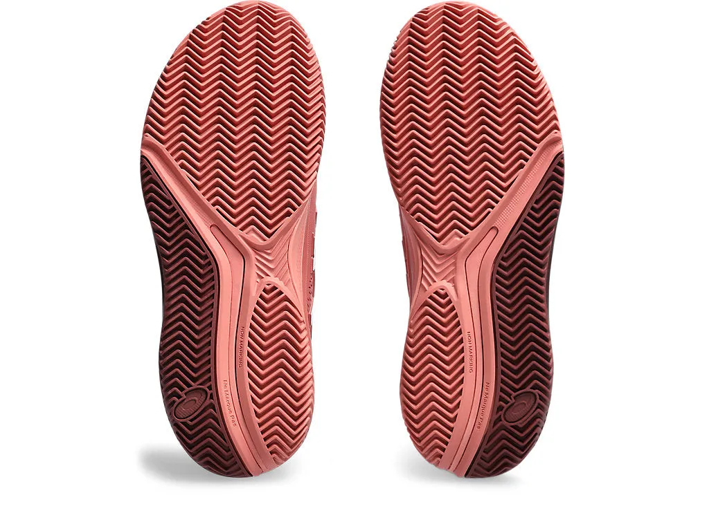 Asics Gel Contend Running Shoes Asics Women's GEL-RESOLUTION 9 CLAY CPS Shoes in Light Garnet/White