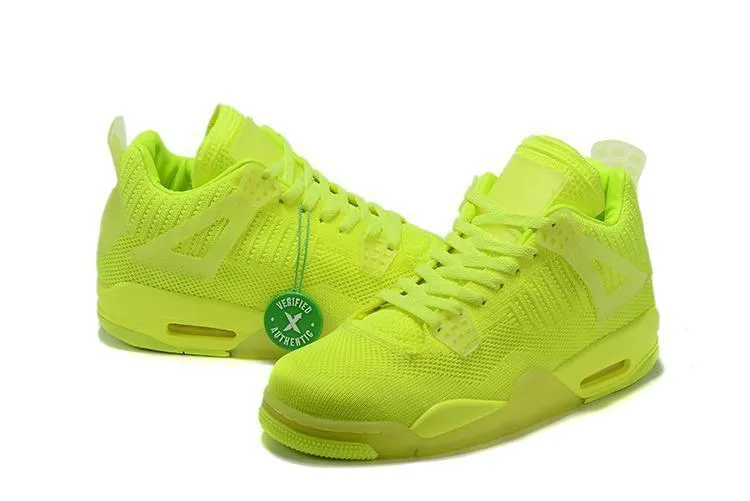 Hailey Bieber Asics Shoes Nike Air Jordan 4 Flyknit 'VOLT' Basketball Men !!! CYBER MONDAY SALE !!!