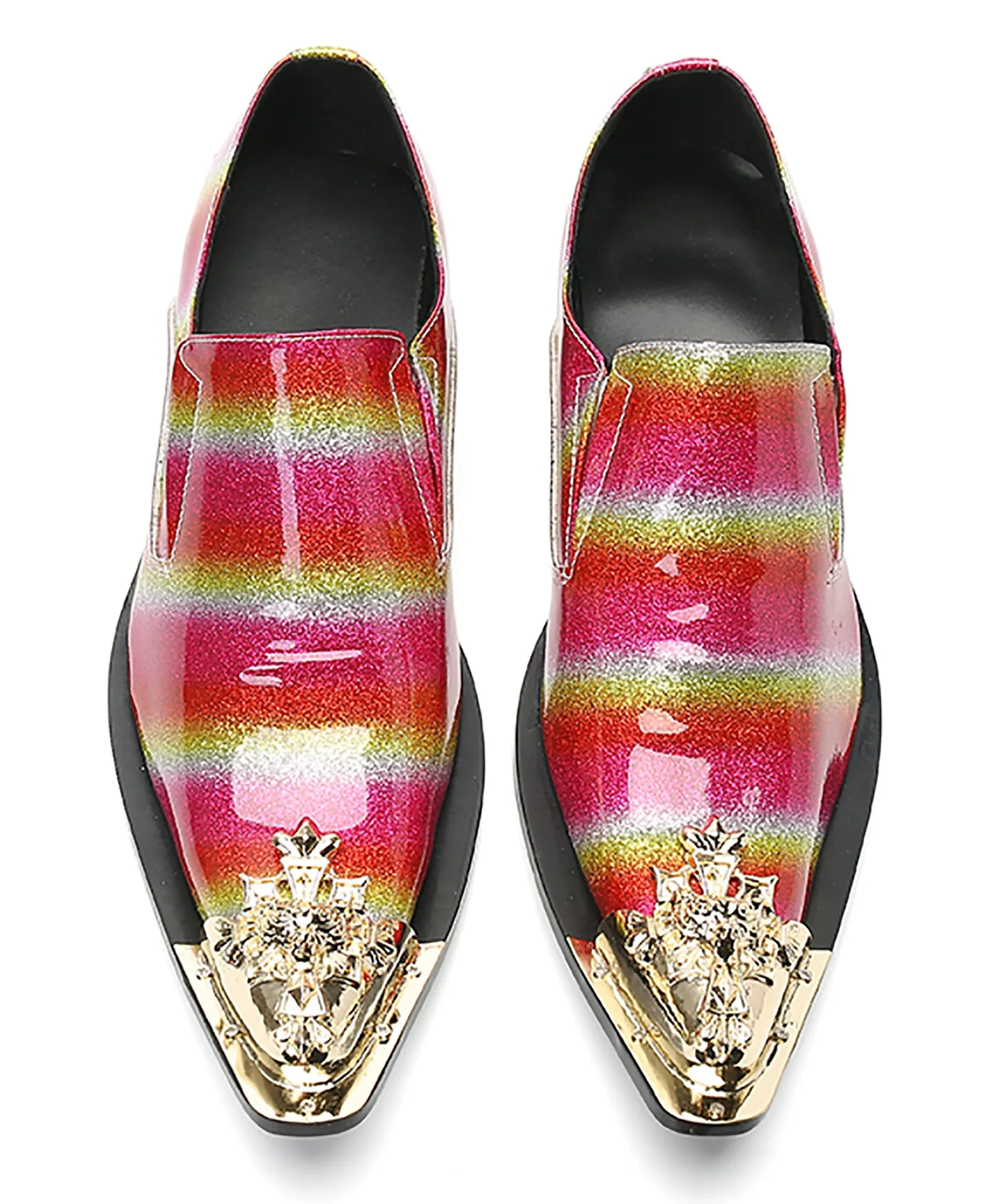 Men's Slip On Metal Tip Western Loafer Genuine Leather Safety & Work Boots