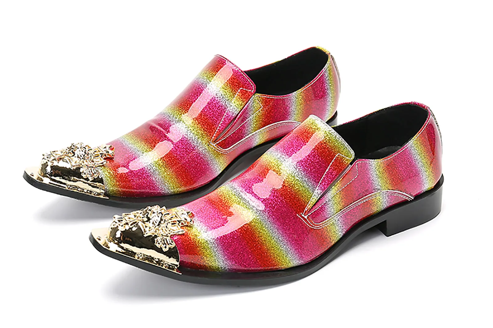 Men's Slip On Metal Tip Western Loafer Moc Toe Steel Toe Work Boots