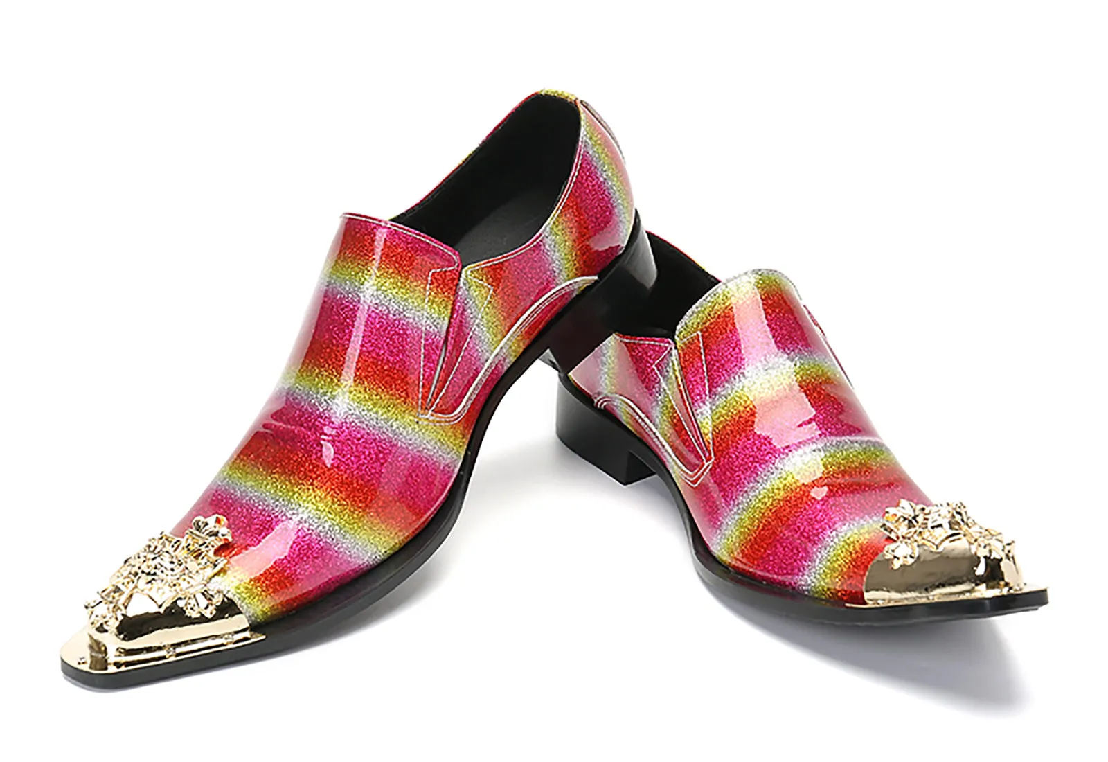 Men's Slip On Metal Tip Western Loafer Work Boots Bravo