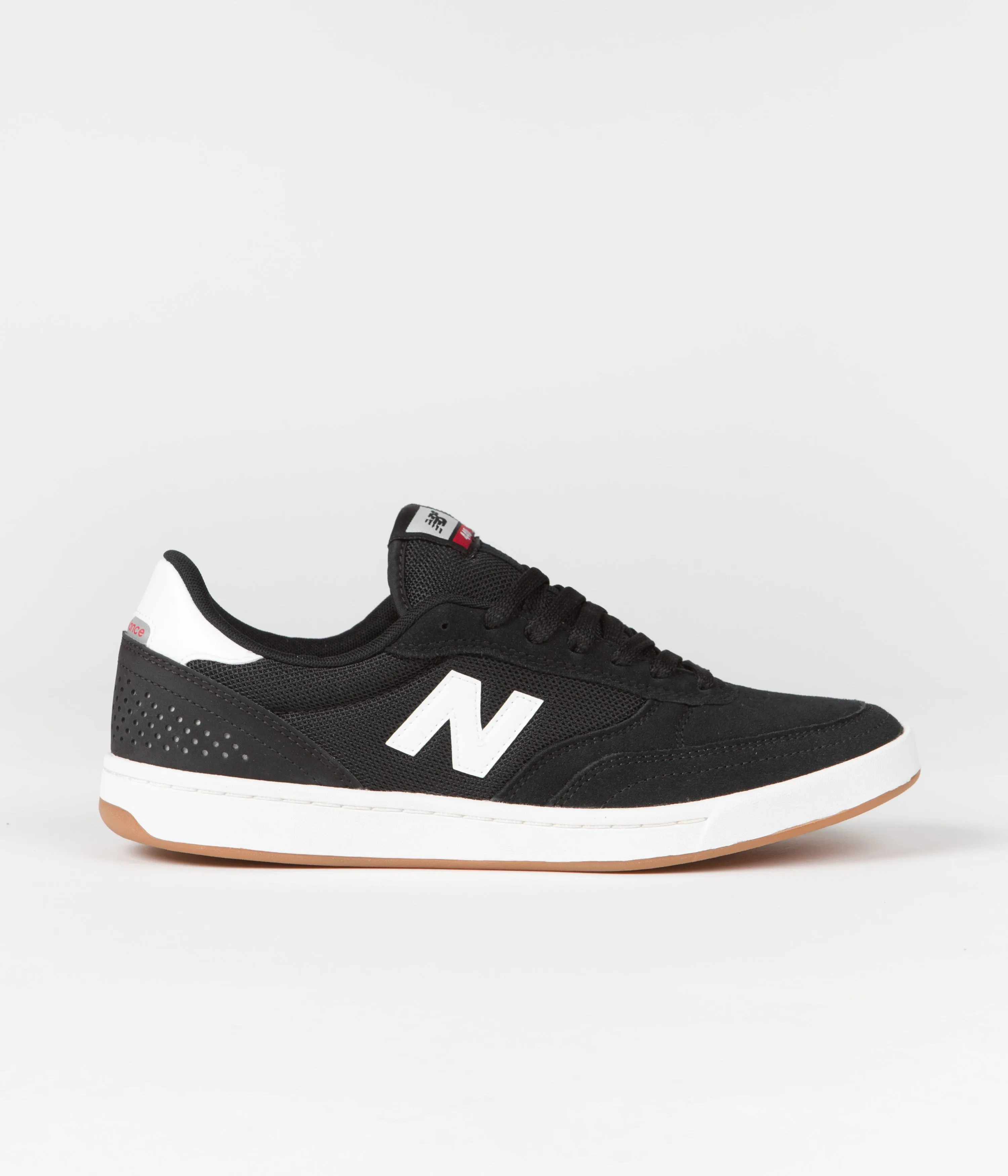 New Balance Numeric 440 Shoes - Black / White / Gum New Balance Wide Fit