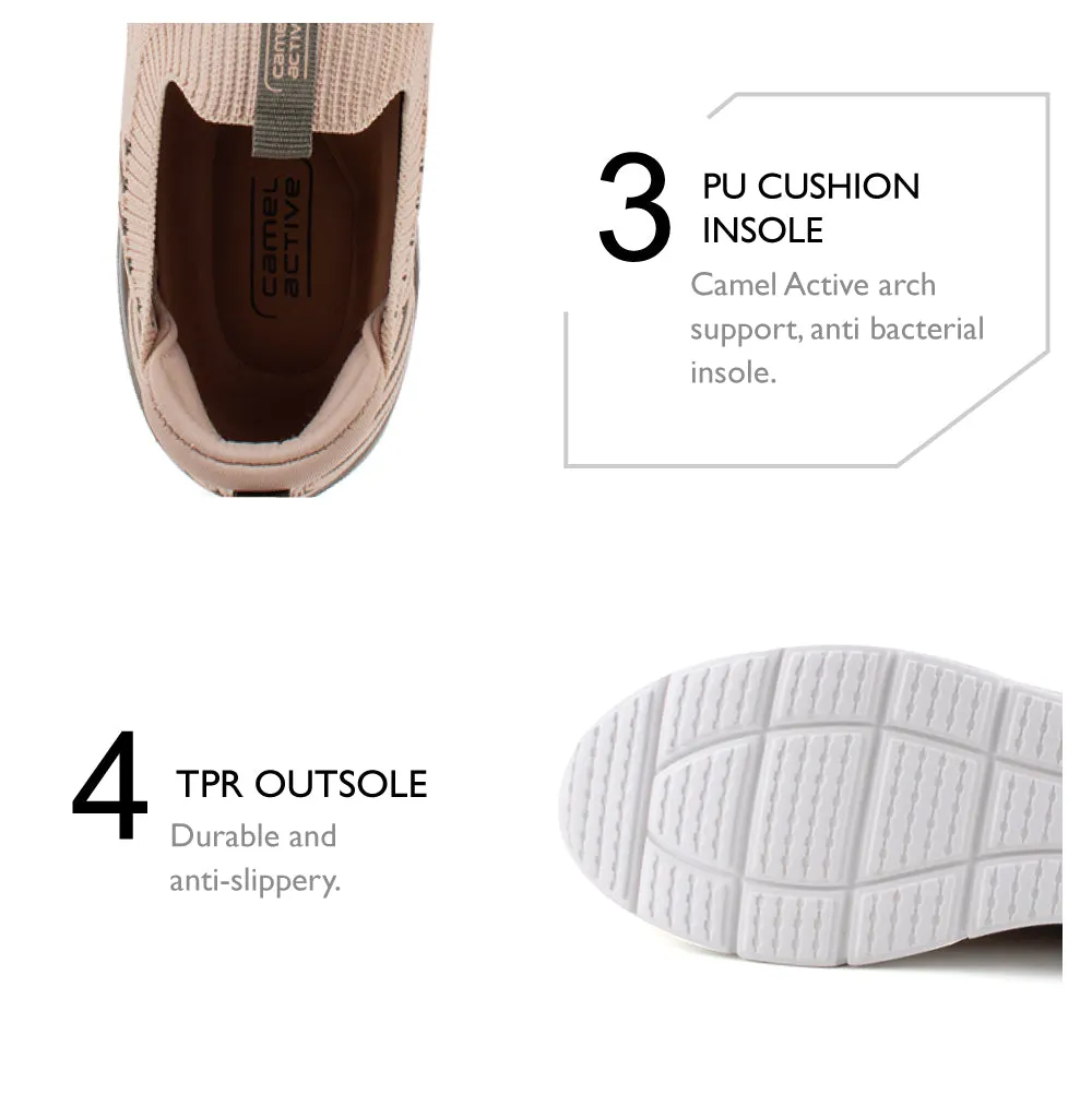 camel active Women Leanne Sneakers shoes - 762305-YS01SV-52-BEIGE Big Sneakers