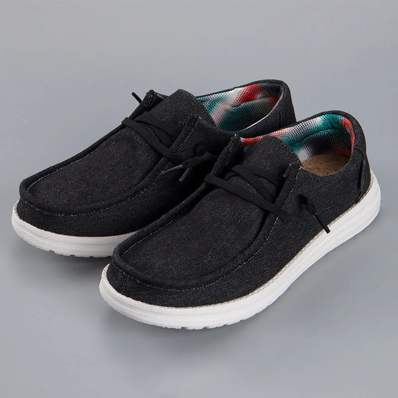 Men Loafers Fashion Canvas Shoes Best Pants To Wear With Loafers