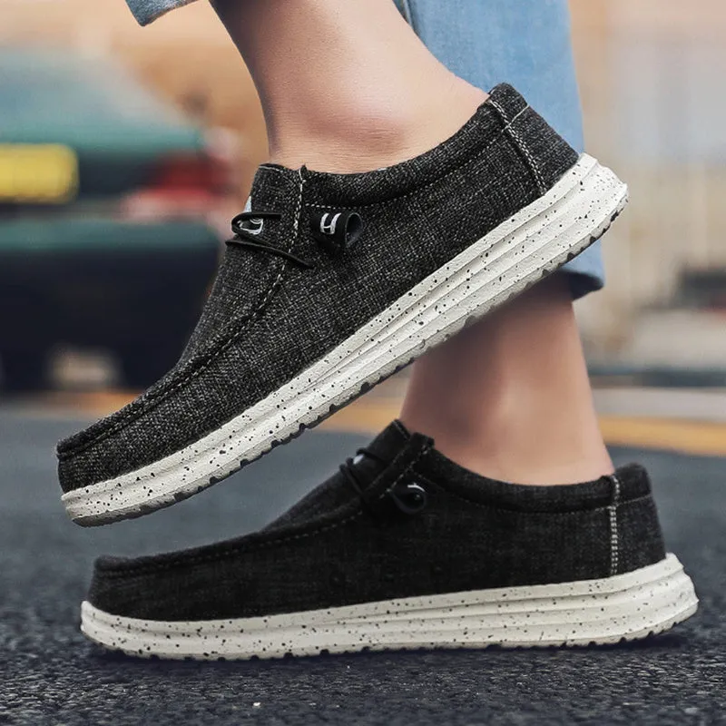 Men Loafers Fashion Canvas Shoes Loafers Boywithuke