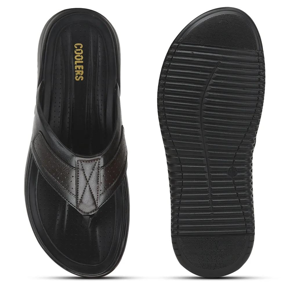 Coolers By Liberty Formal Flip-Flop For Men Brown PAZERO-1 My Melody Slippers