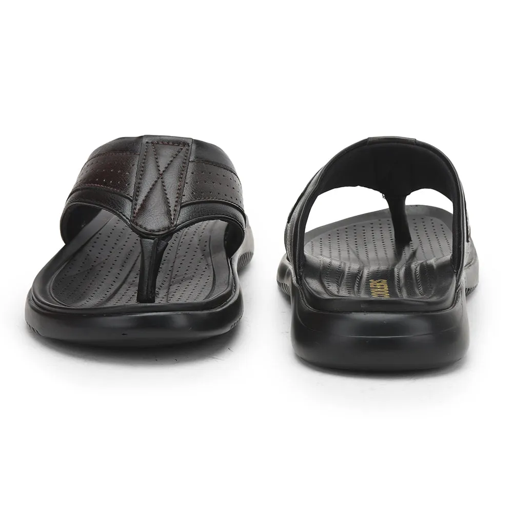 Coolers By Liberty Formal Flip-Flop For Men Brown PAZERO-1 Proboscis Monkey Slippers