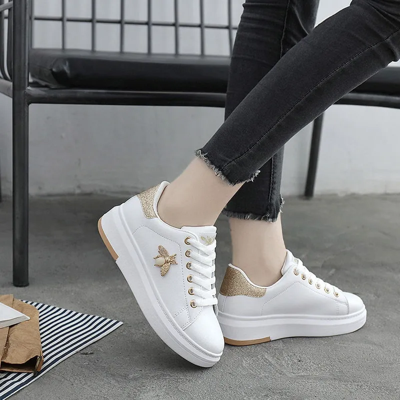 Fashion Breathable PU Leather Platform Sneakers Sneakers Sonic