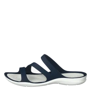 Swiftwater Sandal W Navy/white The Row Ginza Leather And Suede Platform Flip Flops