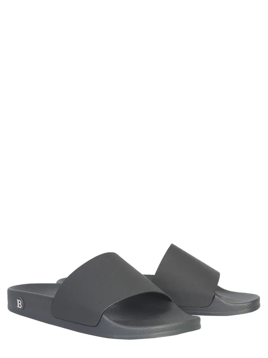 Balmain Calypso Logo Detail Slides Franco Sarto Wedge Sandals