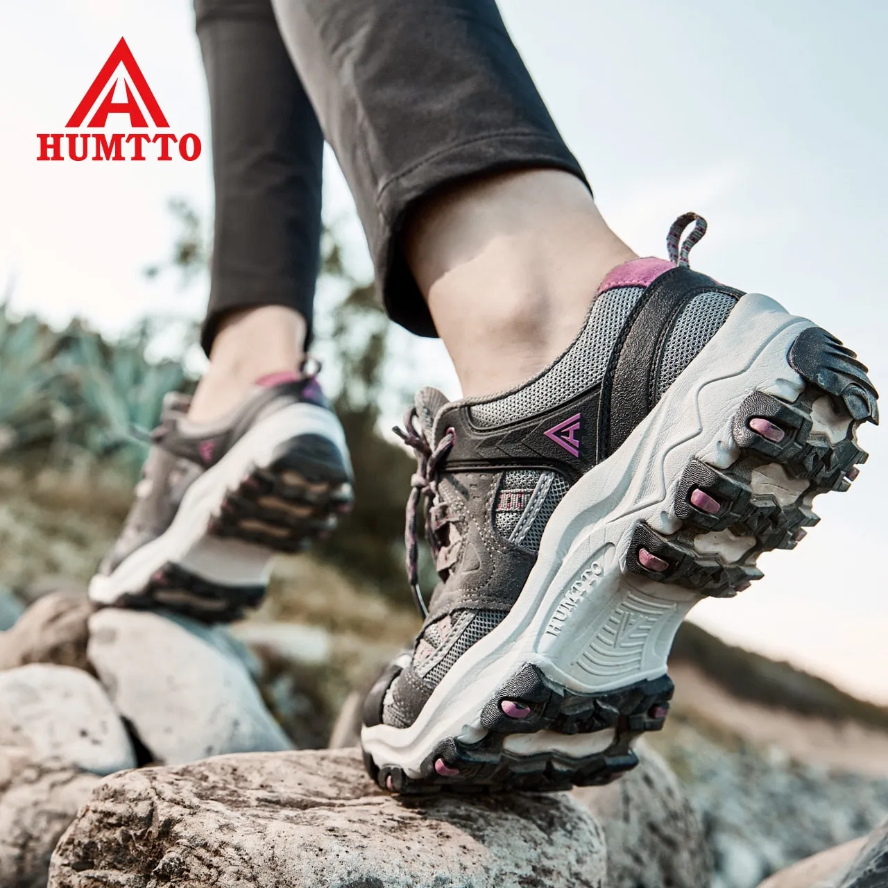 HUMTTO New Outdoor Women's Sneakers Hiking Shoes Sneakers Brand