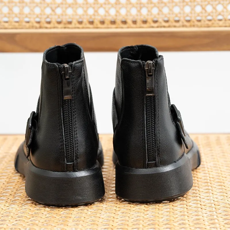 Platform Summer Sandals Boots Soft Leather Wrap Ankle Bootie Buckle Sandals Tie Up Shoes