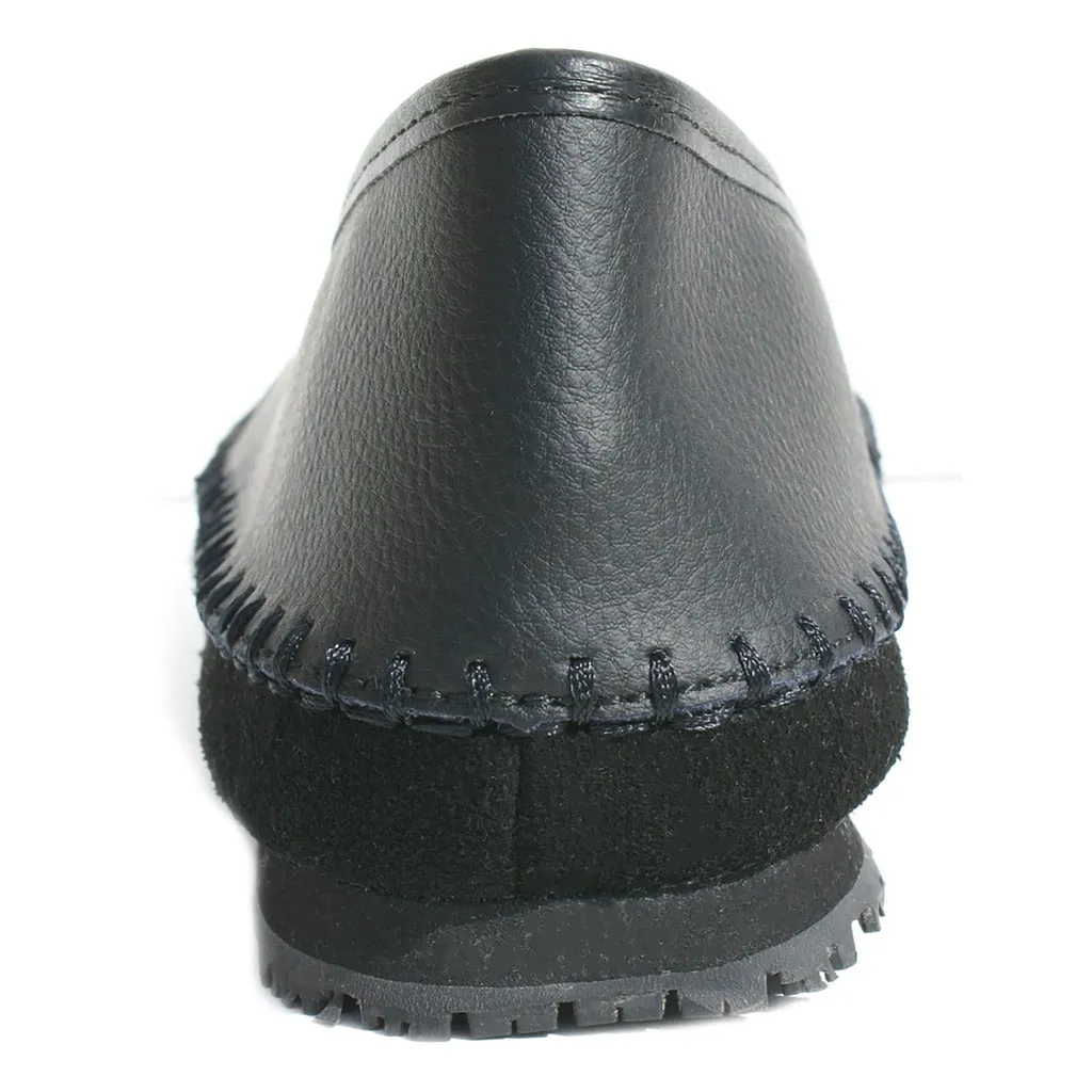 Work Boots With Composite Safety Toe TK's Women Leather Slip Resistant Flat Shoes Loafer