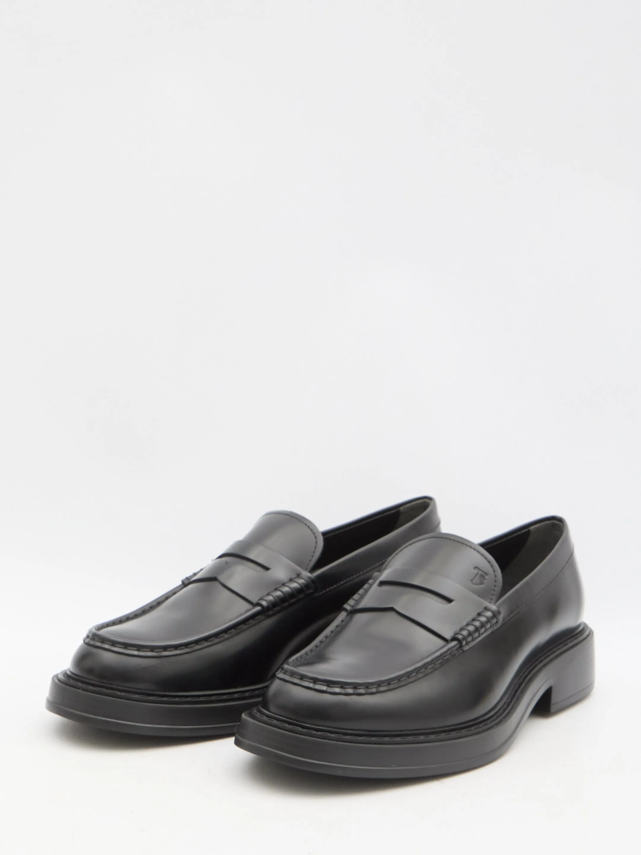 Ruched Loafers Tod's Leather Loafers