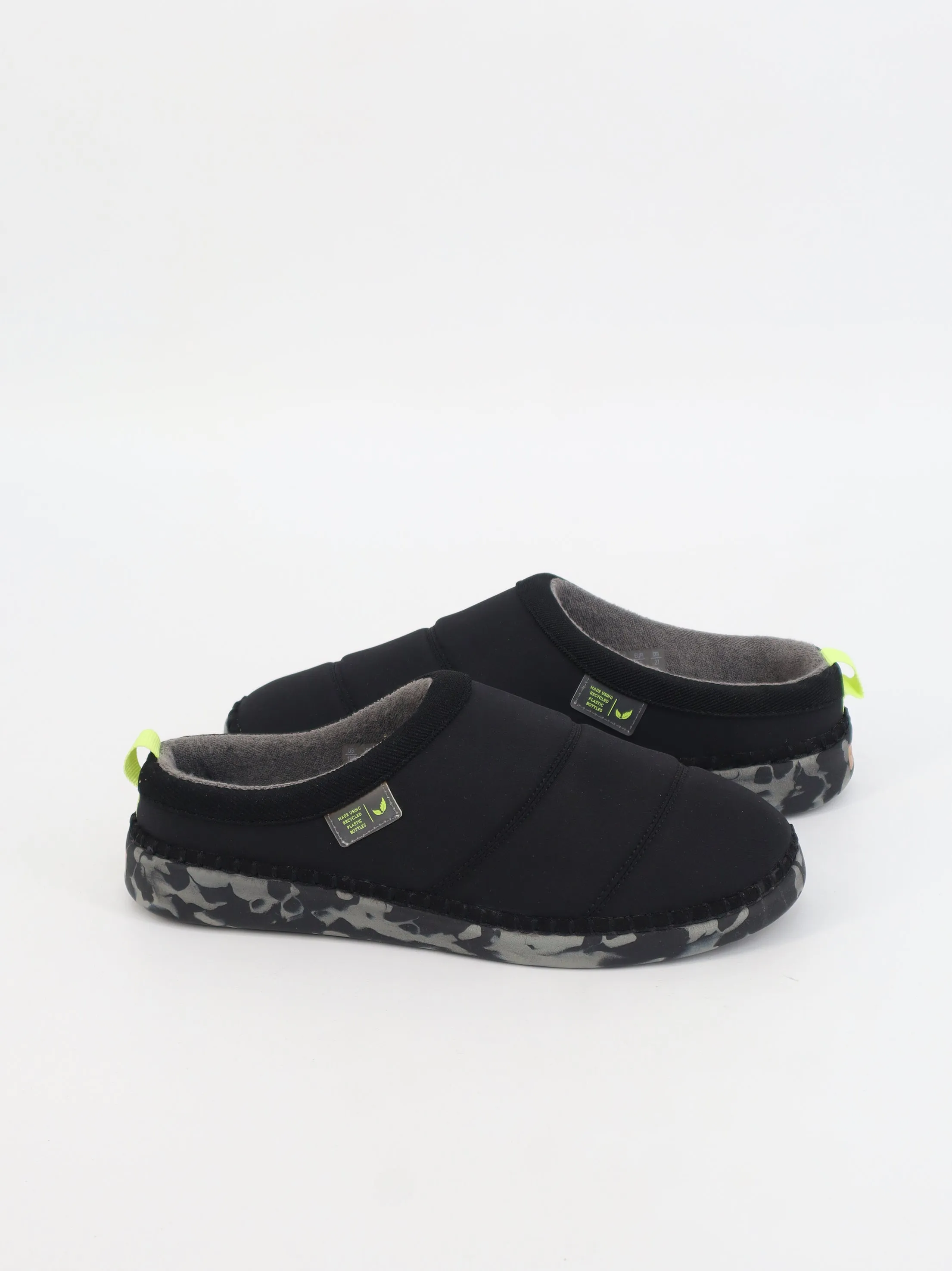 Women's Cozy Slippers,Black Sandals Lagoon Slide Sandal