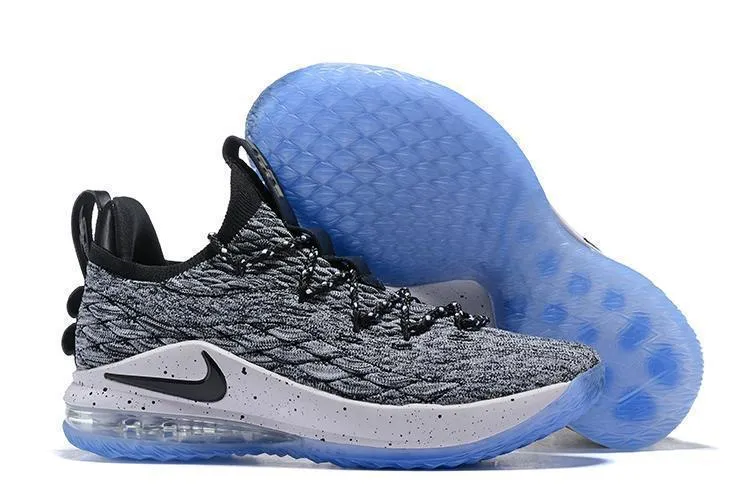 Nike Lebron XV 15 Low EP Grey Black White Men Shoes !!! CYBER MONDAY SALE !!! Asics Running Shoes Deals