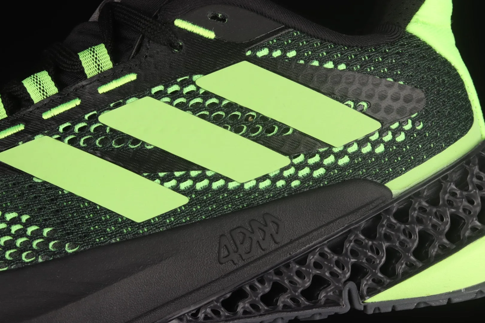 Adidas Shoes With Velcro adidasMens 4DFWD Pulse - Core Black /Signal Green