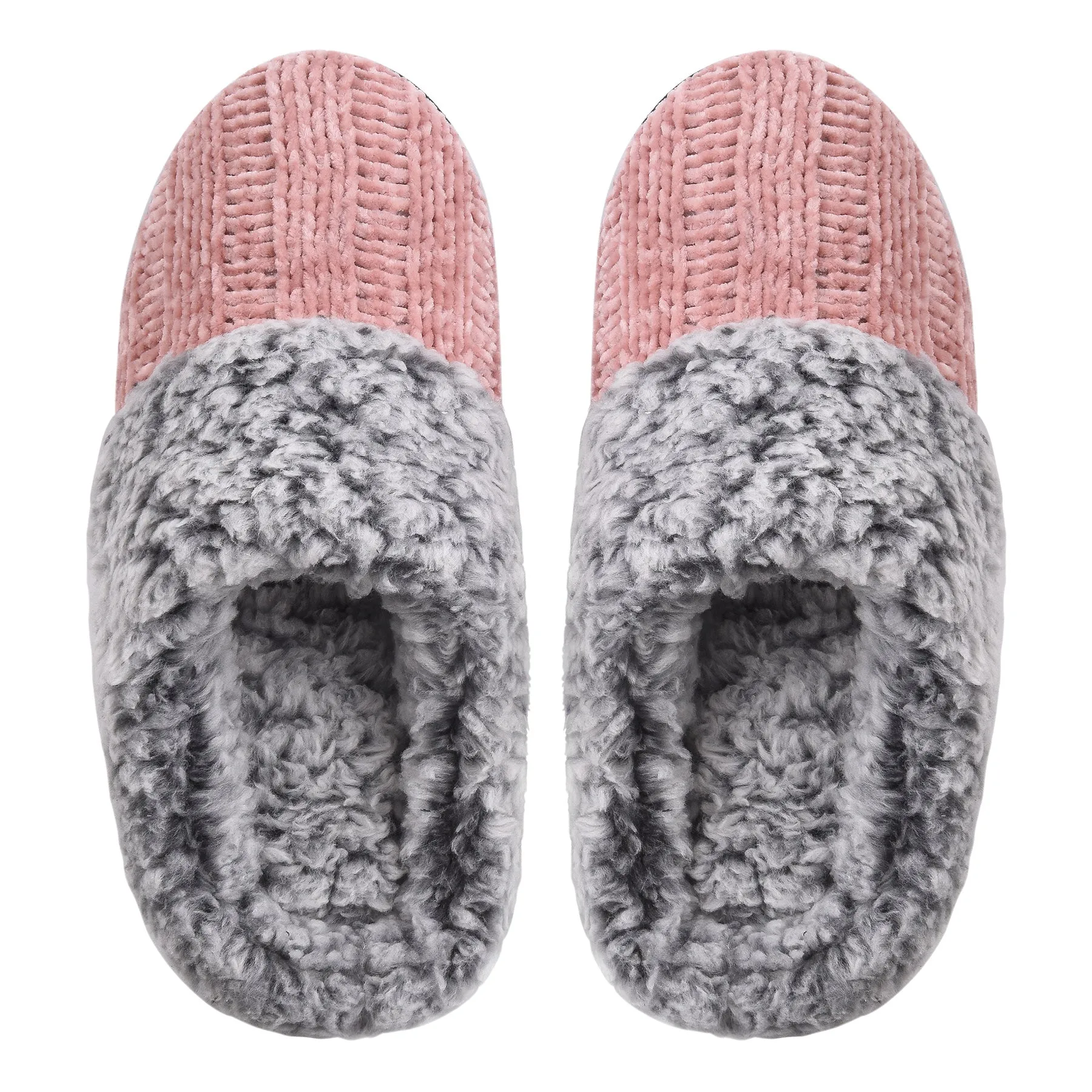 Polish Slippers VONMAY Women's Slippers Chenille Knit Slip-on Soft House Shoes Memory Foam Indoor Outdoor