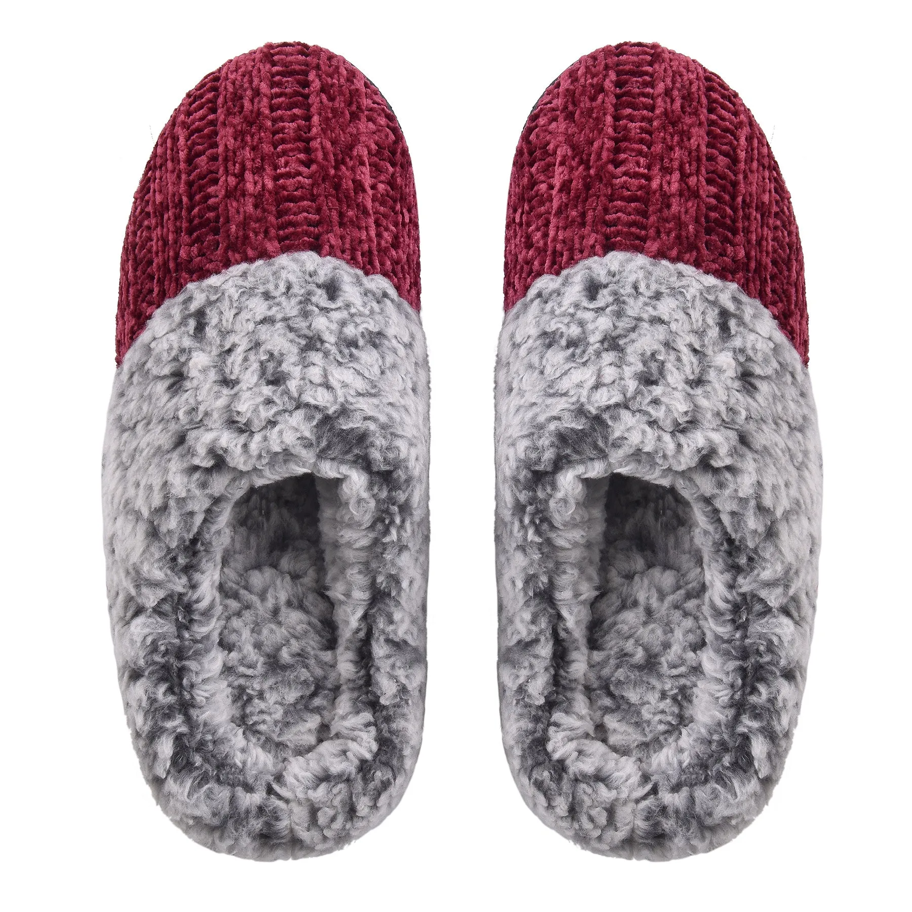 VONMAY Women's Slippers Chenille Knit Slip-on Soft House Shoes Memory Foam Indoor Outdoor Peanuts Snoopy Slippers