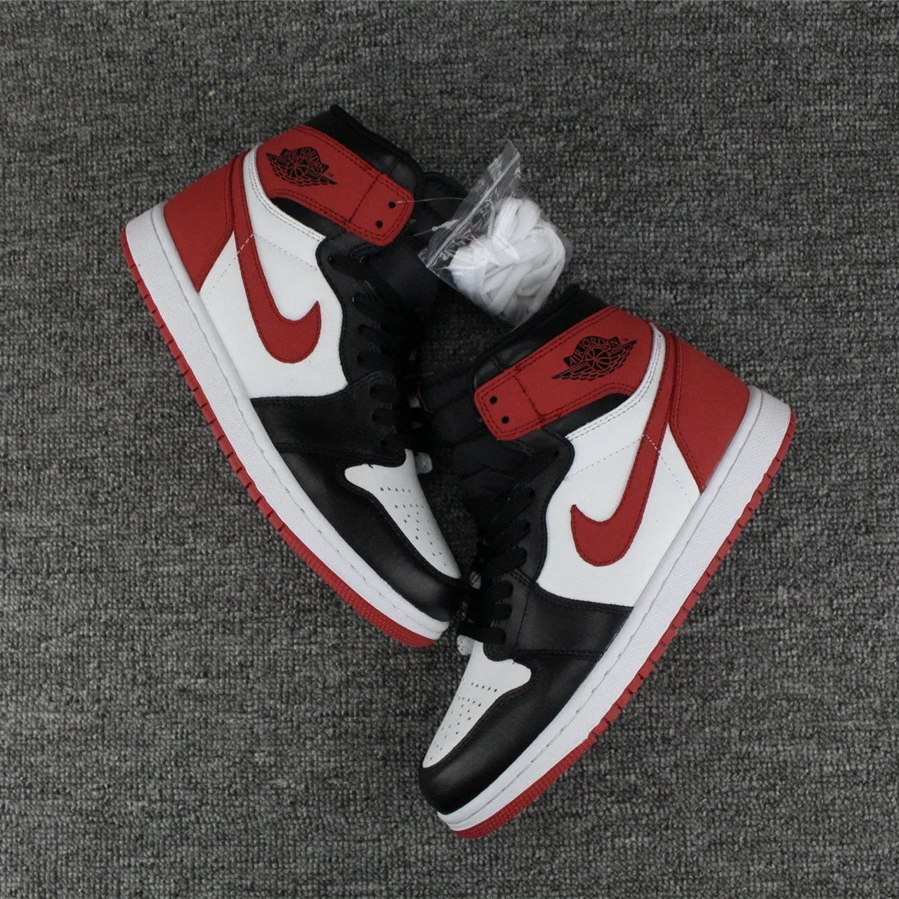 Nike Air Jordan 1 High Retro OF 6 Ring Whie Black Red Shoes Basketball Men Size US 7 - 13 Asics Matflex 5 Wrestling Shoes