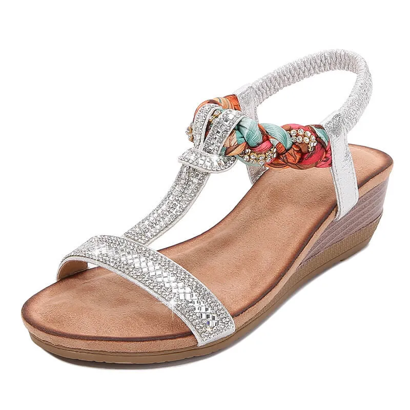 Flip Flops Soft Toe Post Women's Bohemia Beach Flat Sandals