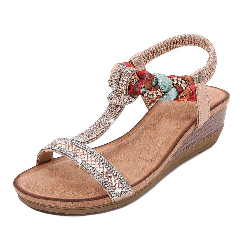 Teenage Flip Flops Women's Bohemia Beach Flat Sandals