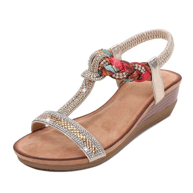 Women's Bohemia Beach Flat Sandals Daily Flip Flops