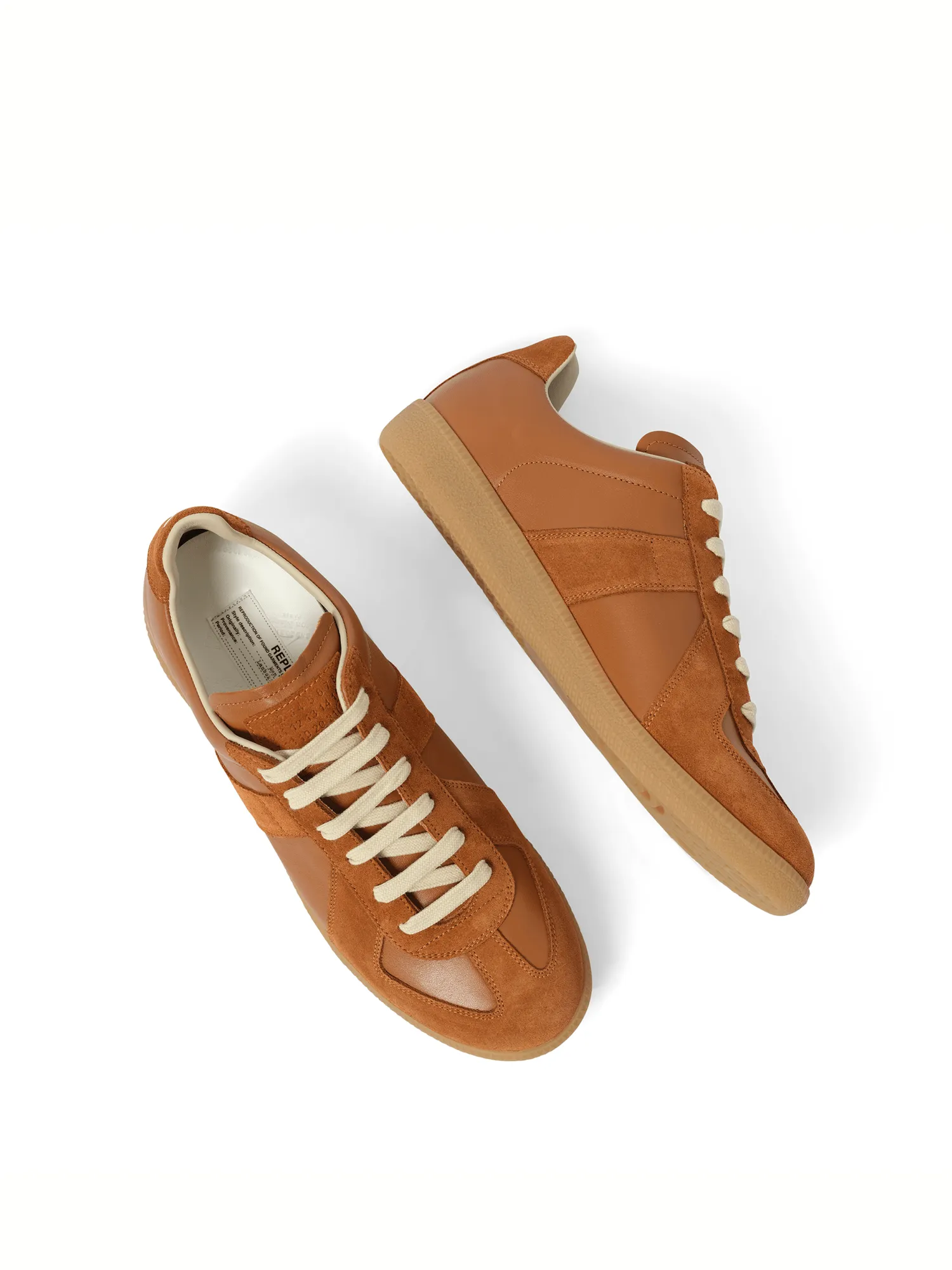 Replica Sneaker in Light Brown Motorcycle Sneakers