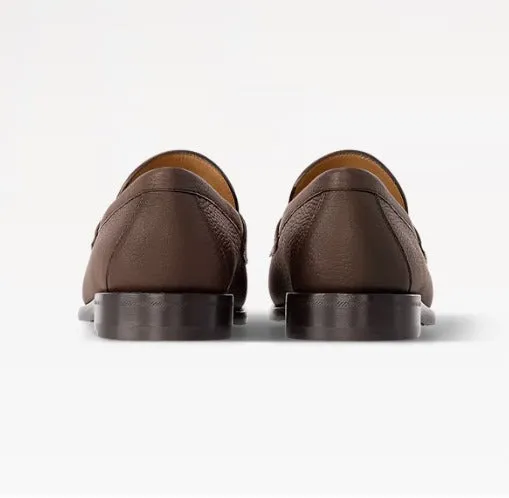 LV MAjor Loafer Grain Brown Mules And Loafers